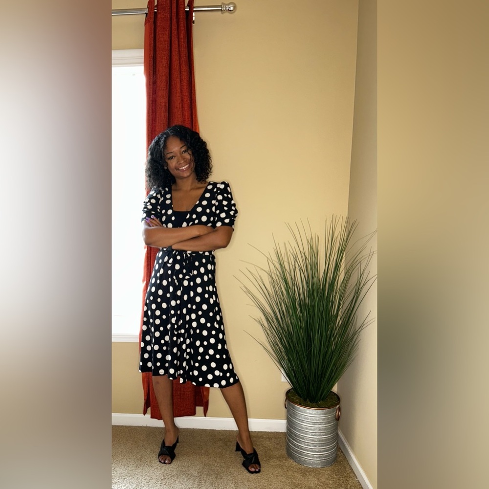 Black and White Polka Dot Dress